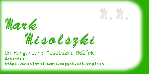mark misolszki business card